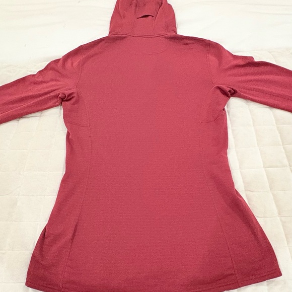 Patagonia Women's Capilene® Thermal Weight Zip-Neck Hoody Maroon Red Size XS - Picture 16 of 16